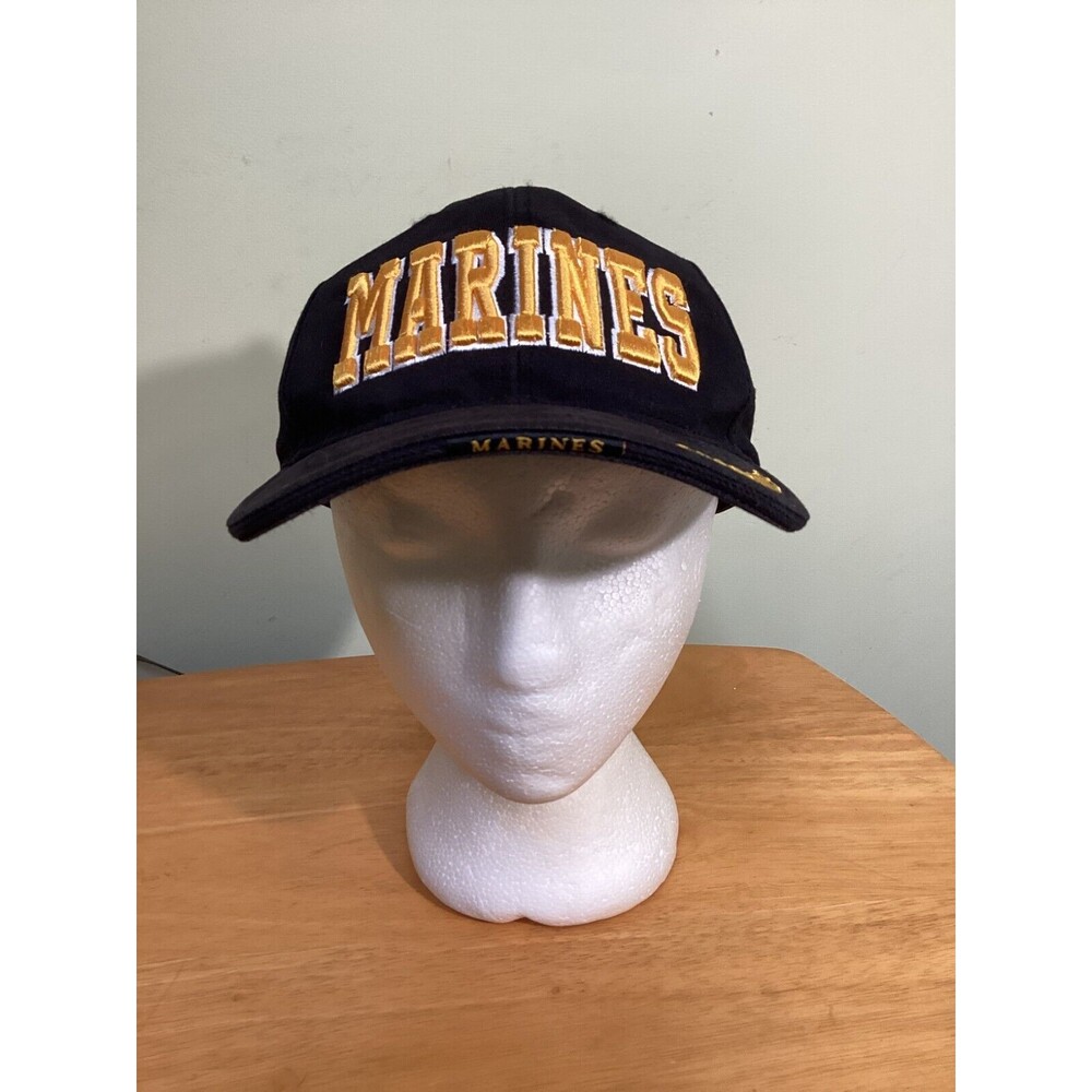 Rothco Black One Size Fits All Adjustable USMC Marine Corps Baseball Cap Hat